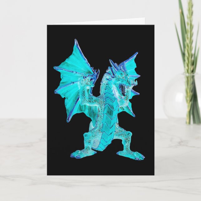 Fantasy Aqua Dragon  Card (Front)