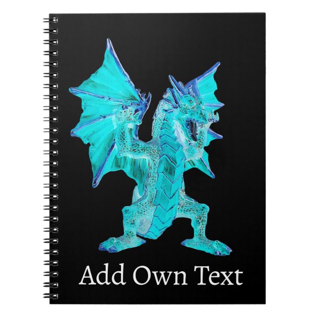 Fantasy Aqua Dragon  Notebook (Front)