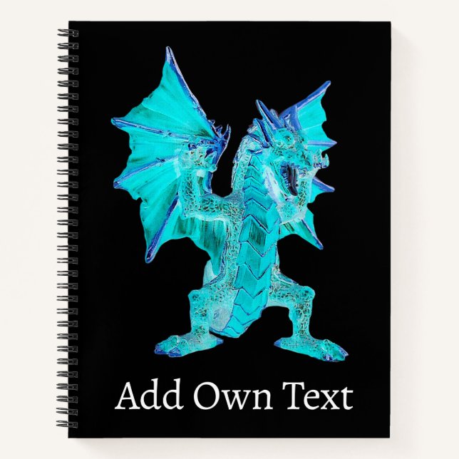 Fantasy Aqua Dragon  Notebook (Front)