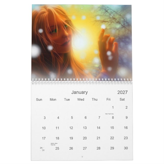 Fantasy Art 2010 Calendar (Jan 2027)
