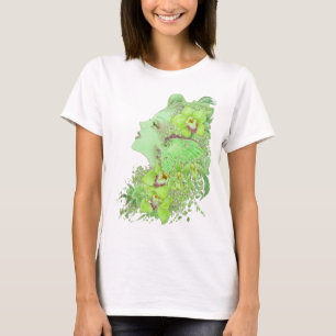 Fantasy Art Baby Doll T - The Green Faery T-Shirt