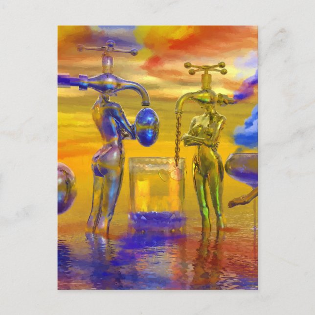 fantasy art paintings, fantasy painting postcard (Front)