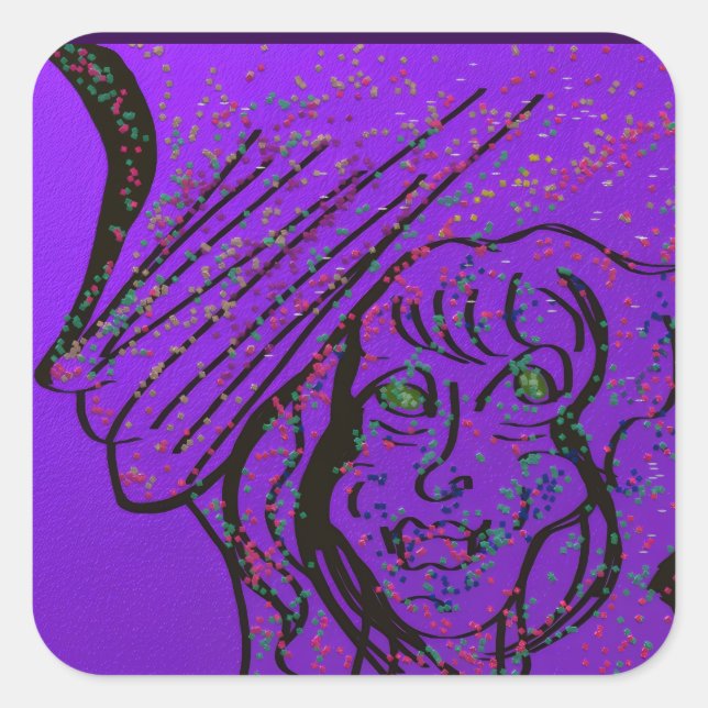 Fantasy Art Square Sticker Sheets (Front)