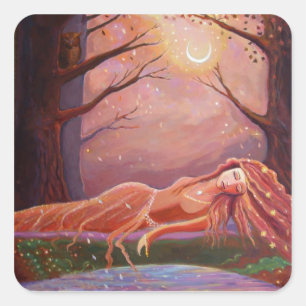 Fantasy Art Stickers "Waiting For A Dream"