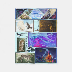 Fantasy Artwork by Kaiya Wells Fleece Blanket