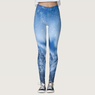 Fantasy at mountain lake leggings