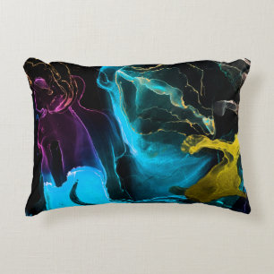 Fantasy Background. Macro Photo Paint. Faded Aweso Accent Pillow