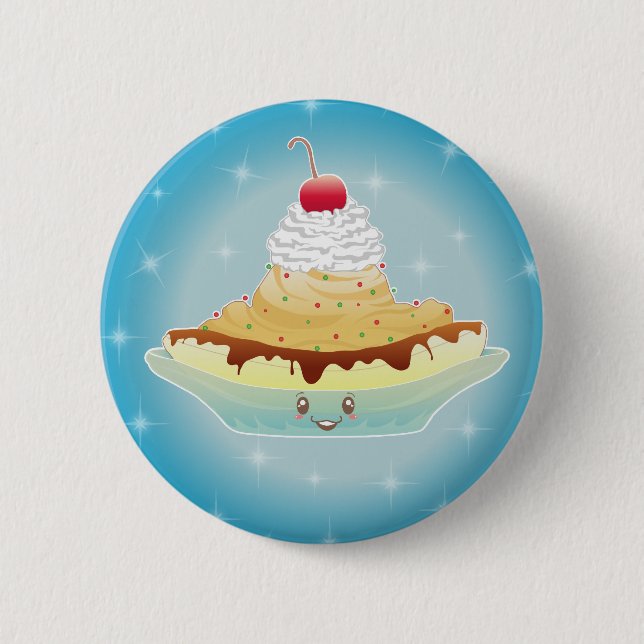 Fantasy bananasplit 2 inch round button (Front)