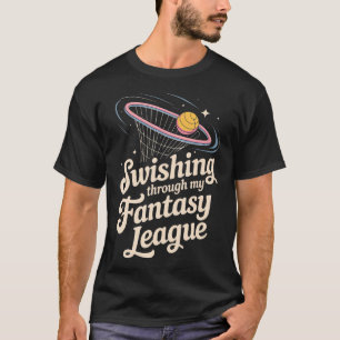 Fantasy Basketball League Swish Draft Champion T-Shirt