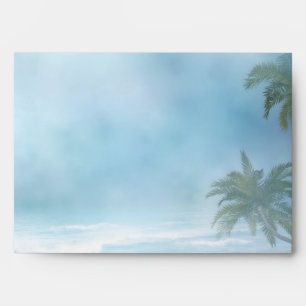 Fantasy Beach Theme Wedding Envelope