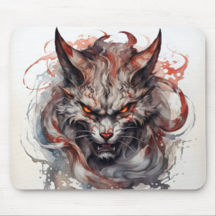 Fantasy Beast Cat Mouse Pad