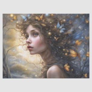 Fantasy Beautiful Butterfly Fairy Decoupage Tissue Paper