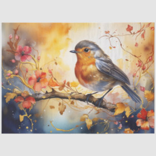Fantasy Beautiful Robin Tissue Paper