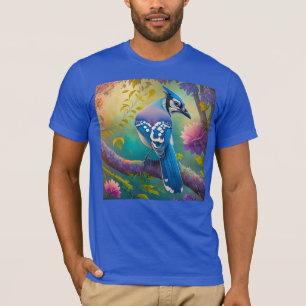 Fantasy Birds Blue Jay T-Shirt