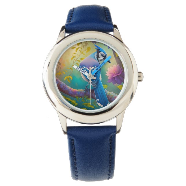 Fantasy Birds Blue Jay Watch (Front)