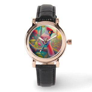 Fantasy Birds Male Cardinal Watch