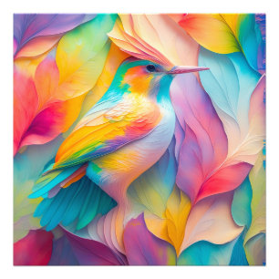 Fantasy Birds Silk Bird Photo Print