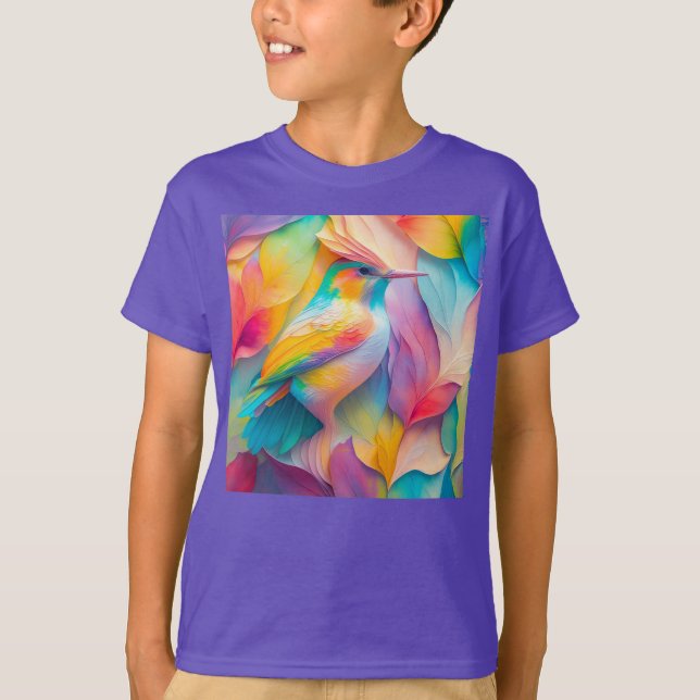 Fantasy Birds Silk Bird T-Shirt (Front)