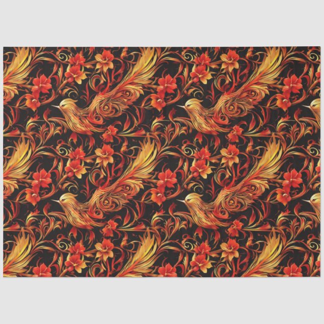 Fantasy Birds Tissue Paper (Front)