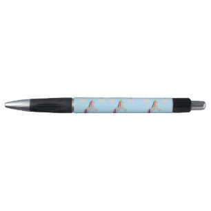 Fantasy Birthday Unicorn Rainbow and Clouds Pen