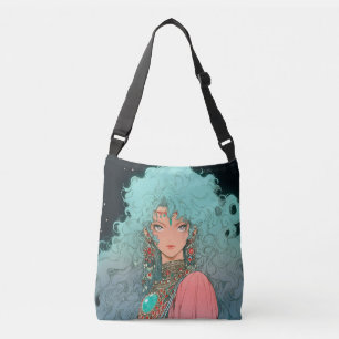 Fantasy Bohemian Aesthetic Anime Girl Crossbody Bag