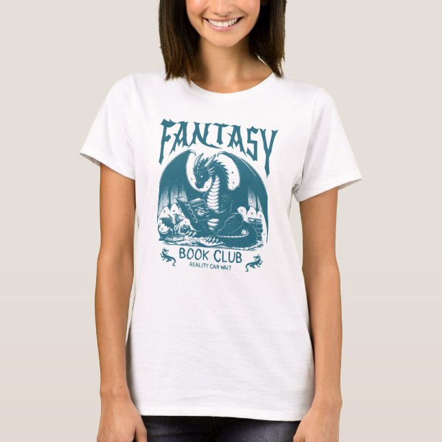 Fantasy Book Club Dragon T-Shirt (Front)