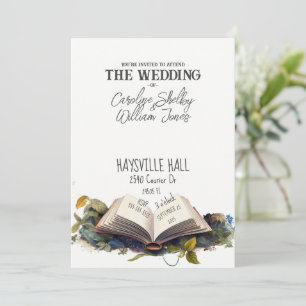 Fantasy Book Fairytale Whimsical Magical Unique Invitation