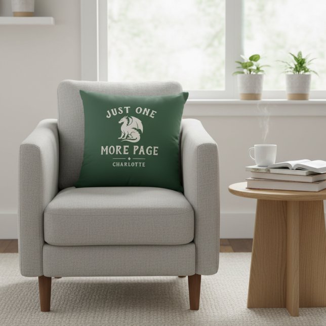 Fantasy Book Lover Custom Dragon Throw Pillow (Creator Uploaded)