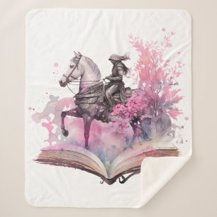 Fantasy Book Lover Design Sherpa Blanket