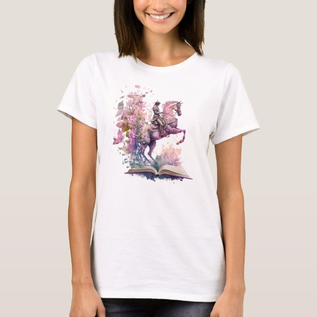 Fantasy Book Lover Design T-Shirt (Front)