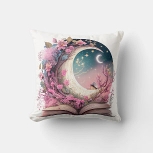 Fantasy Book Lover Design Throw Pillow