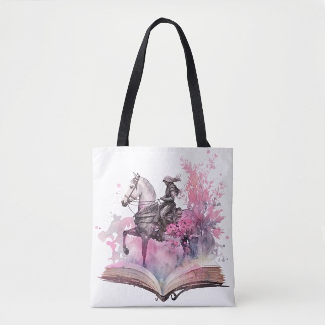 Fantasy Book Lover Design Tote Bag (Front)
