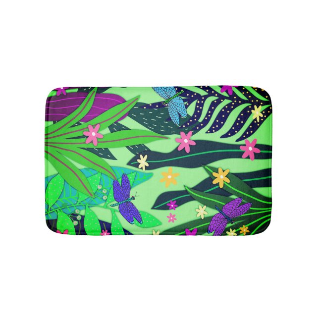 Fantasy Botanical Print #13 Ricoleta Bath Mat (Front)