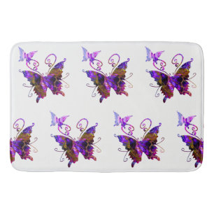 Fantasy Butterflies Bath Mat