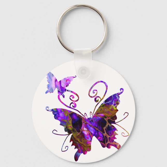 Fantasy Butterflies Keychain (Front)