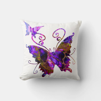 Fantasy Butterflies Throw Pillow