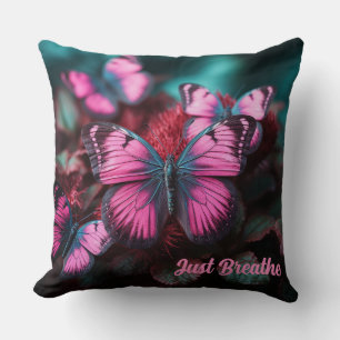 Fantasy butterflies  throw pillow