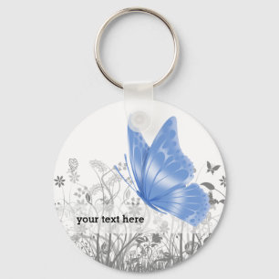Fantasy butterfly * choose background colour keychain