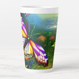 Fantasy Butterfly Journey  Latte Mug