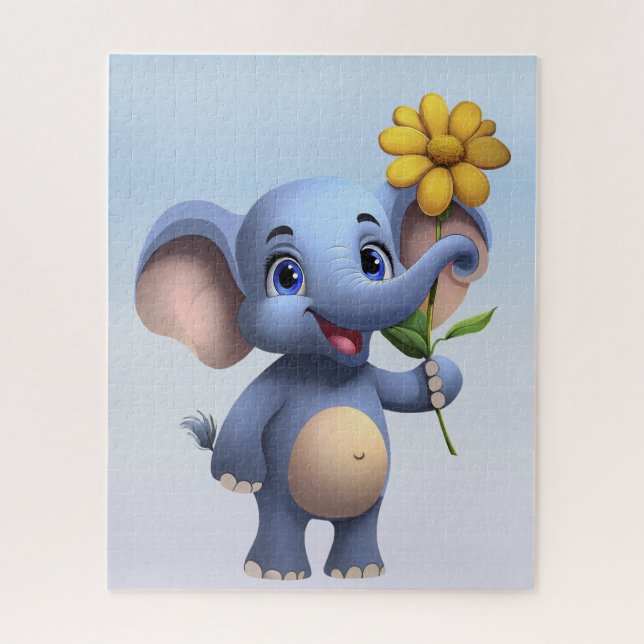 Fantasy Cartoon Elephant Jigsaw Puzzle (Vertical)