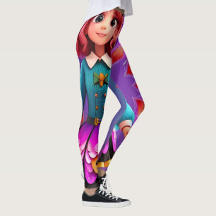 Fantasy Cartoon Girl Leggings