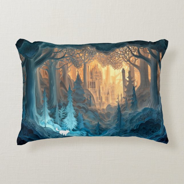 Fantasy Castle 16x12 Accent Pillow (Front)