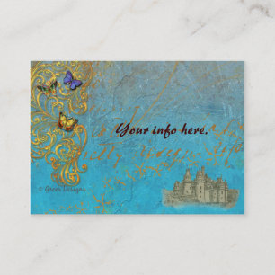 Fantasy Castle Business Cards/ Table Cards