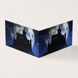 Fantasy castle during night