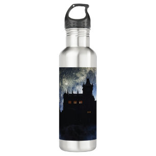 Fantasy castle during night 710 ml water bottle