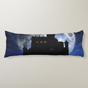 Fantasy castle during night body pillow
