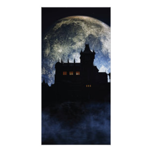 Fantasy castle during night poster