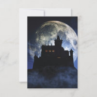 Fantasy castle during night