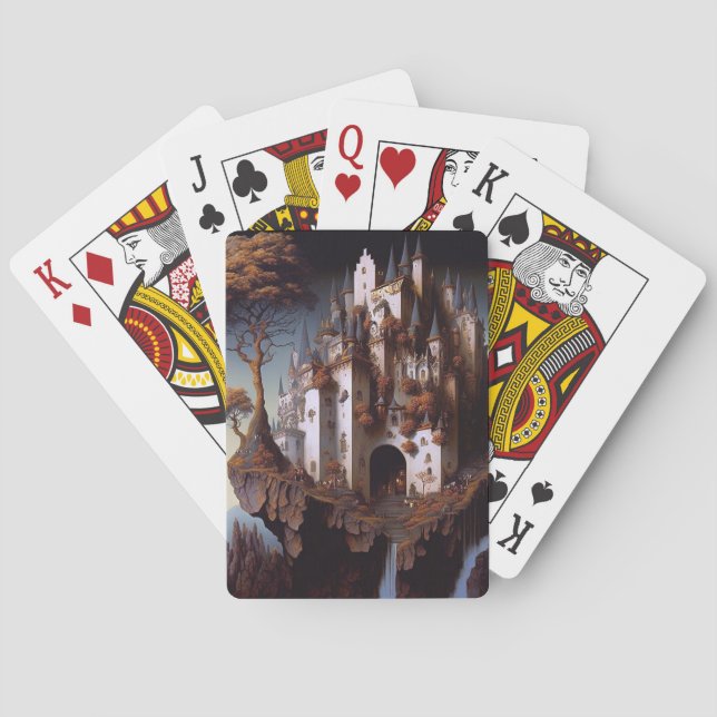 Fantasy Castle Fantasy Art Playing Cards (Back)