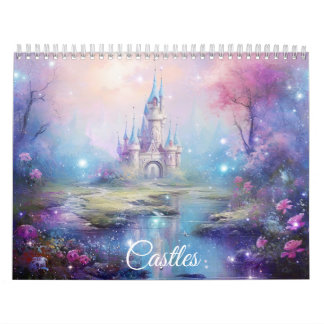 Fantasy Castles in Abstract Style Calendar